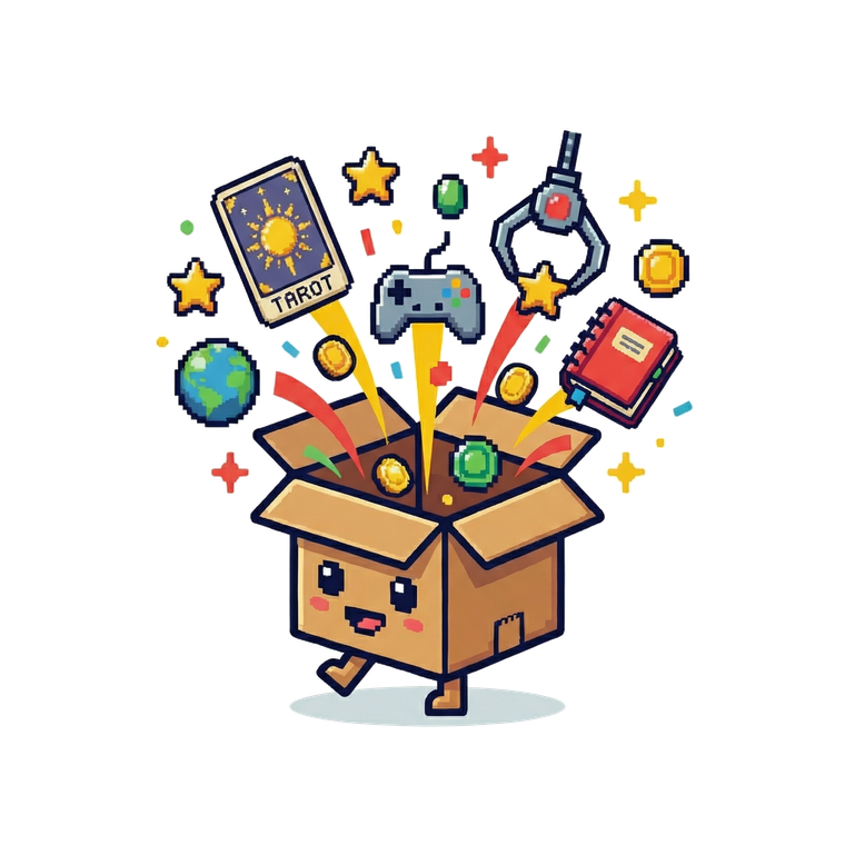 Unboxing Studio mascot illustration